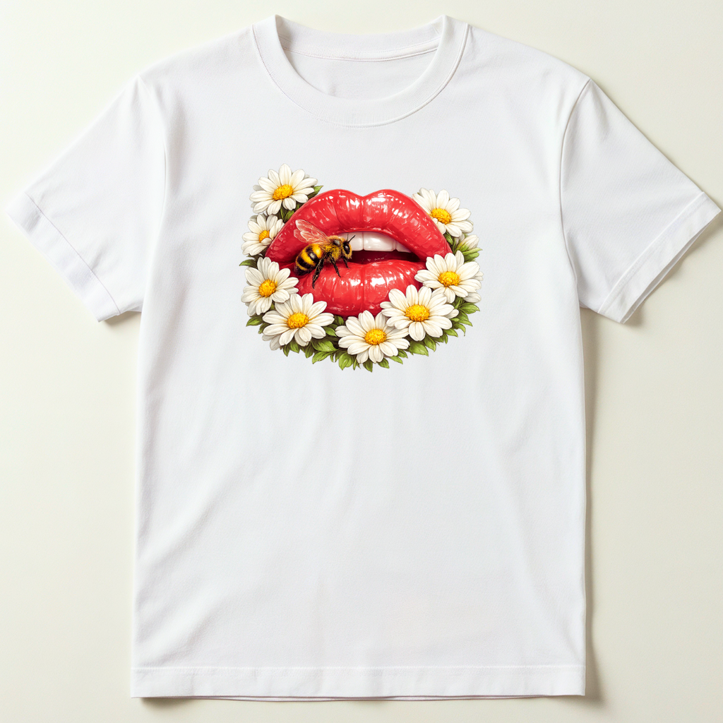 Blooming Lips Graphic T-Shirt