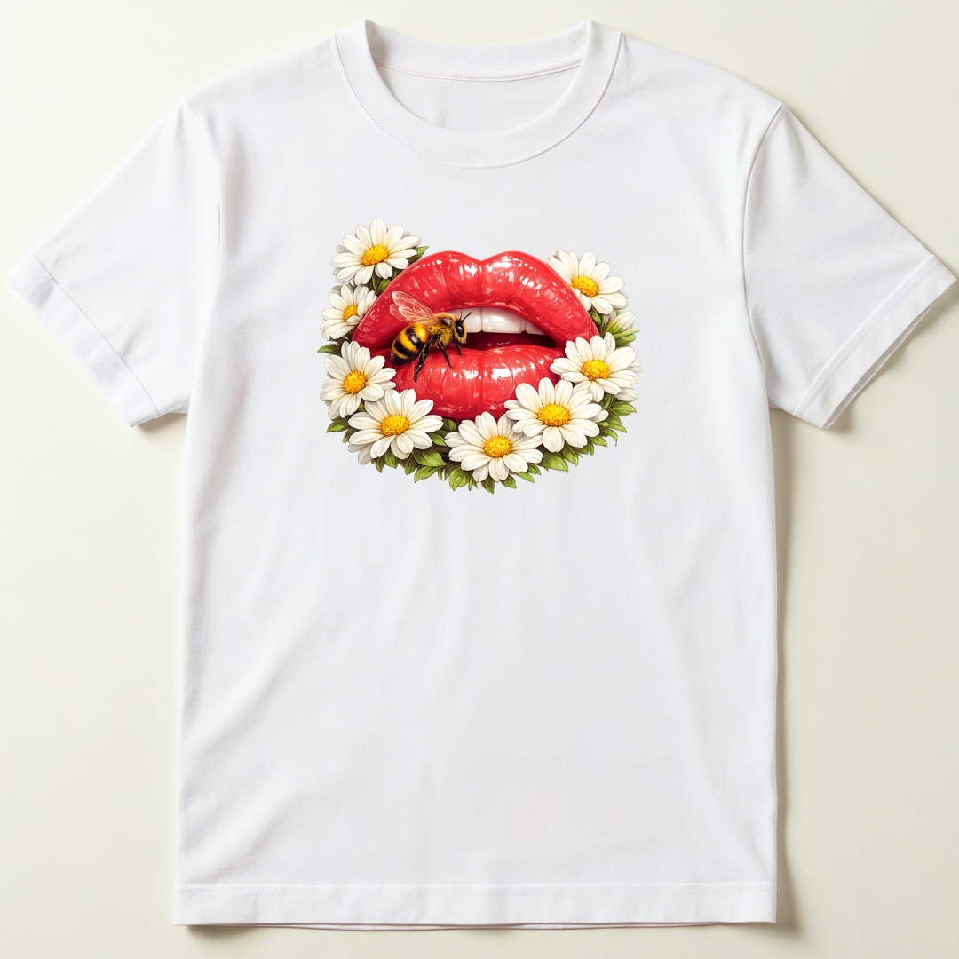 Blooming Lips Graphic T-Shirt