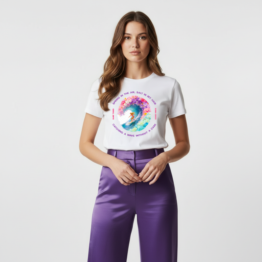 Spring Surf Graphic T-Shirt
