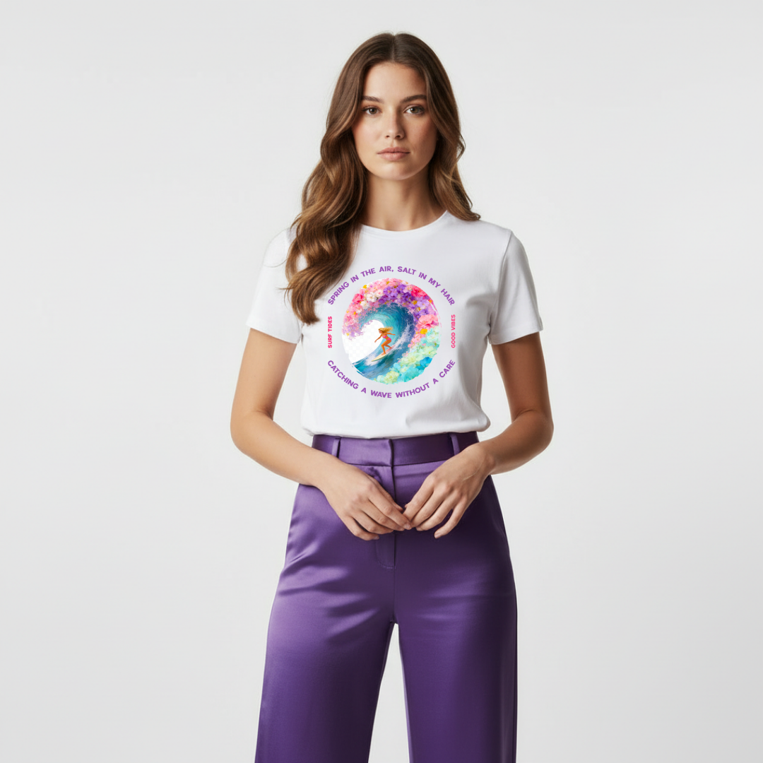 Spring Surf Graphic T-Shirt