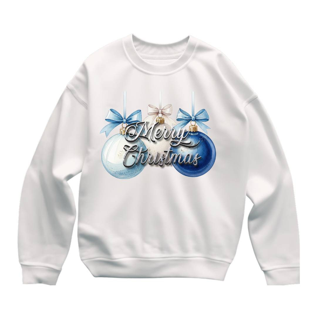 Blue-MERRY CHRISTMAS SWEATSHIRT