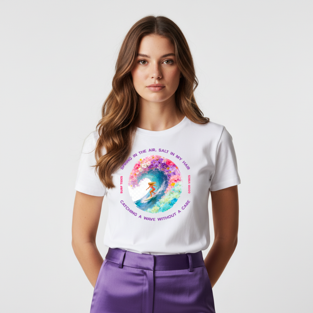 Spring Surf Graphic T-Shirt