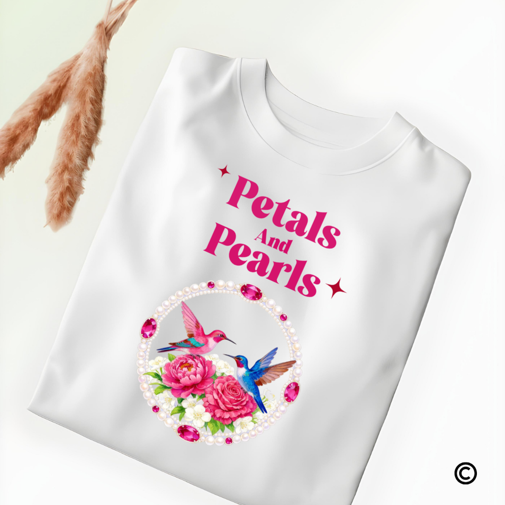 Petal & Pearls Graphic T-Shirt