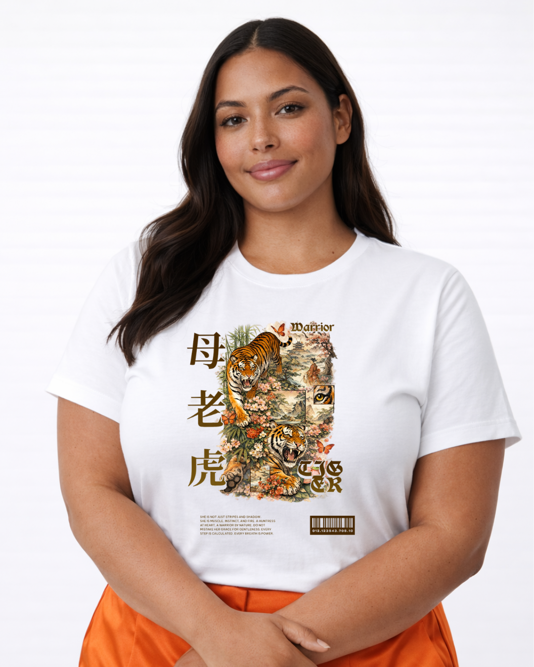 Tigress Warrior Graphic T-Shirt (Plus Size)