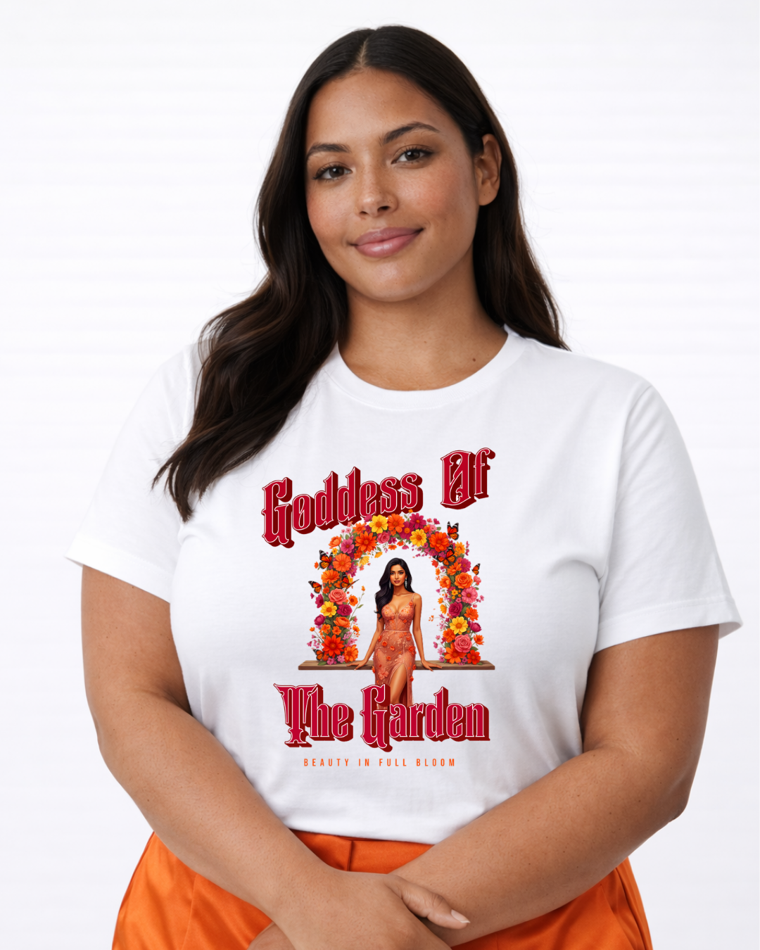 Garden Goddess Graphic T-Shirt (Plus Size)
