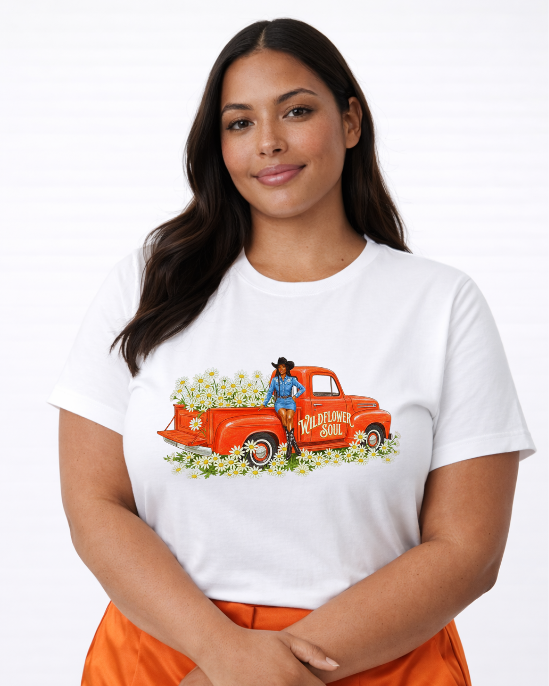 Wildflower Soul Graphic T-Shirt (Plus Size)