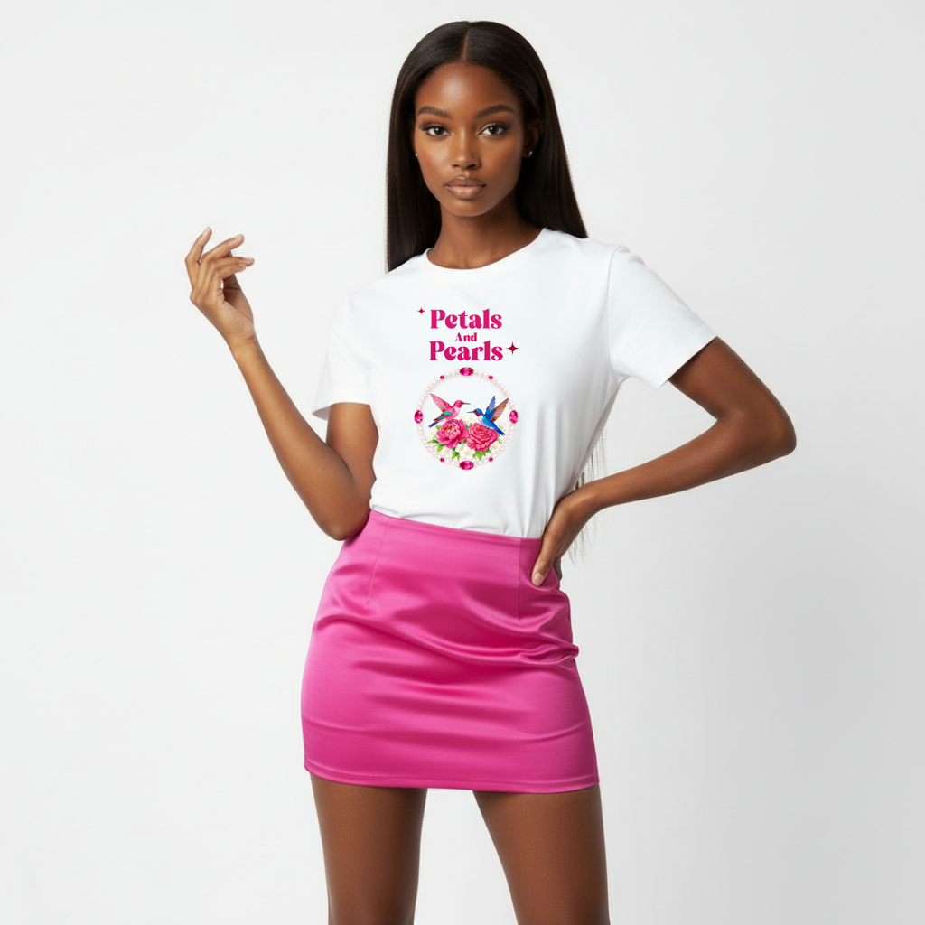 Petal & Pearls Graphic T-Shirt