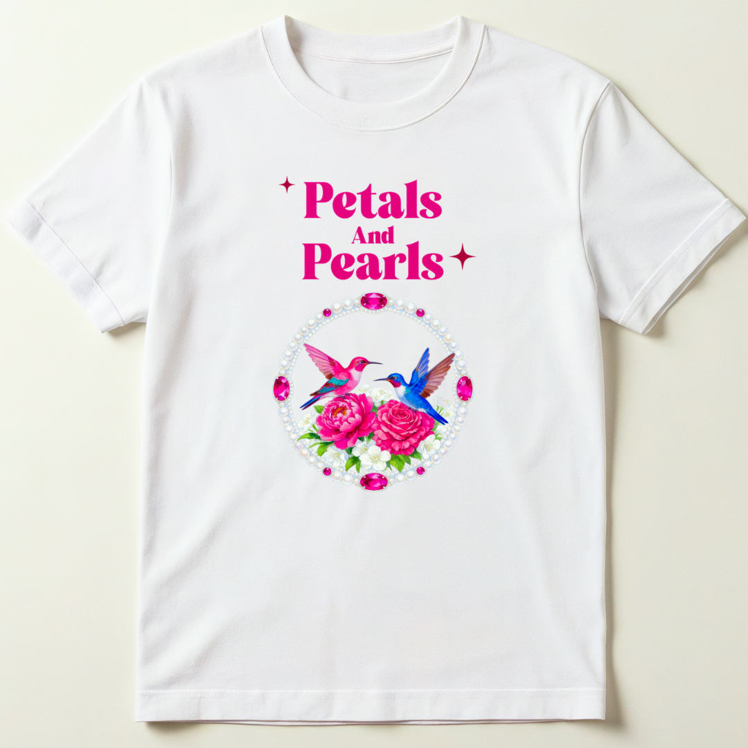Petal & Pearls Graphic T-Shirt