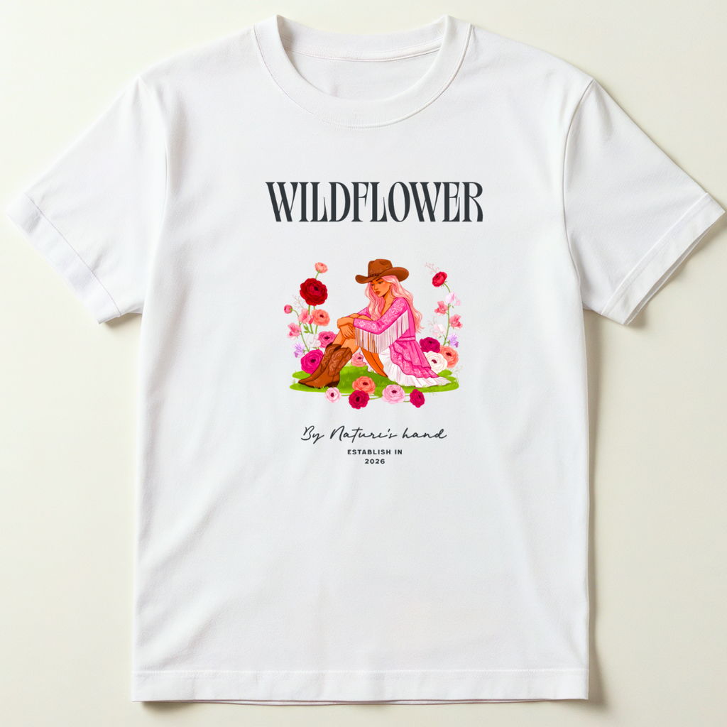 Wildflower Graphic T-Shirt (Plus Size)