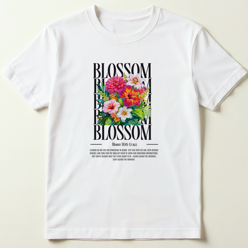 Blossom Graphic T-Shirt (Plus Size)