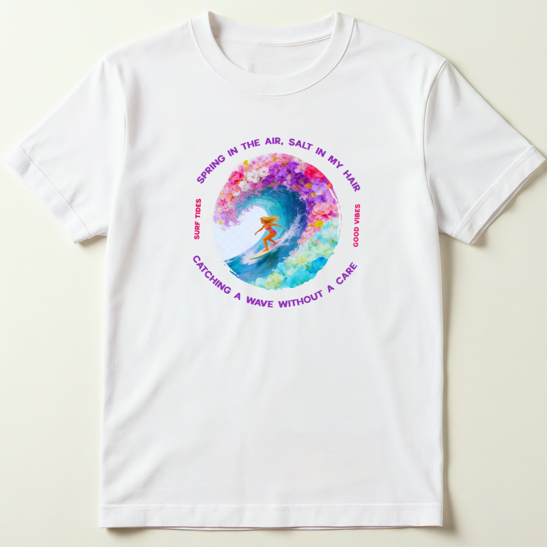 Spring Surf Graphic T-Shirt