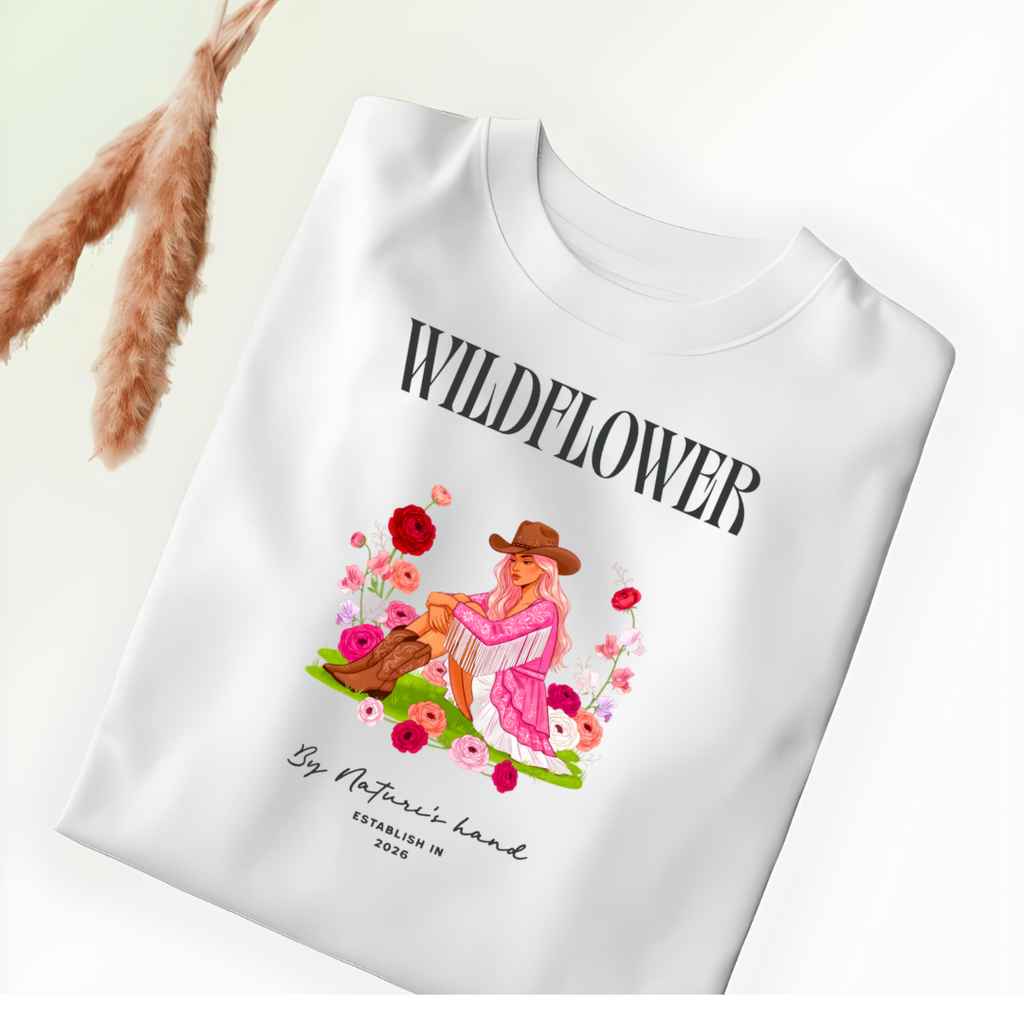 Wildflower Graphic T-Shirt (Plus Size)