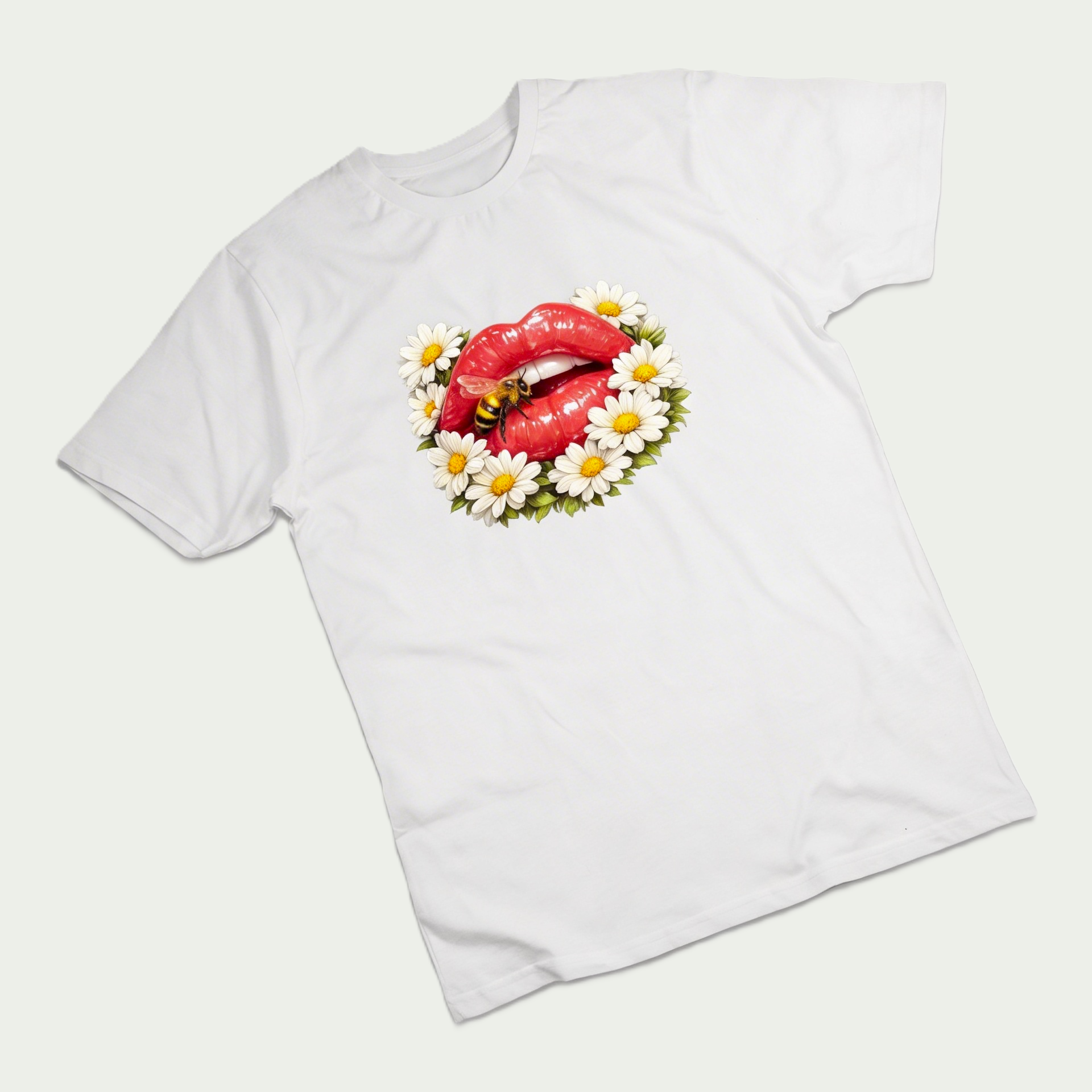 Blooming Lips Graphic T-Shirt